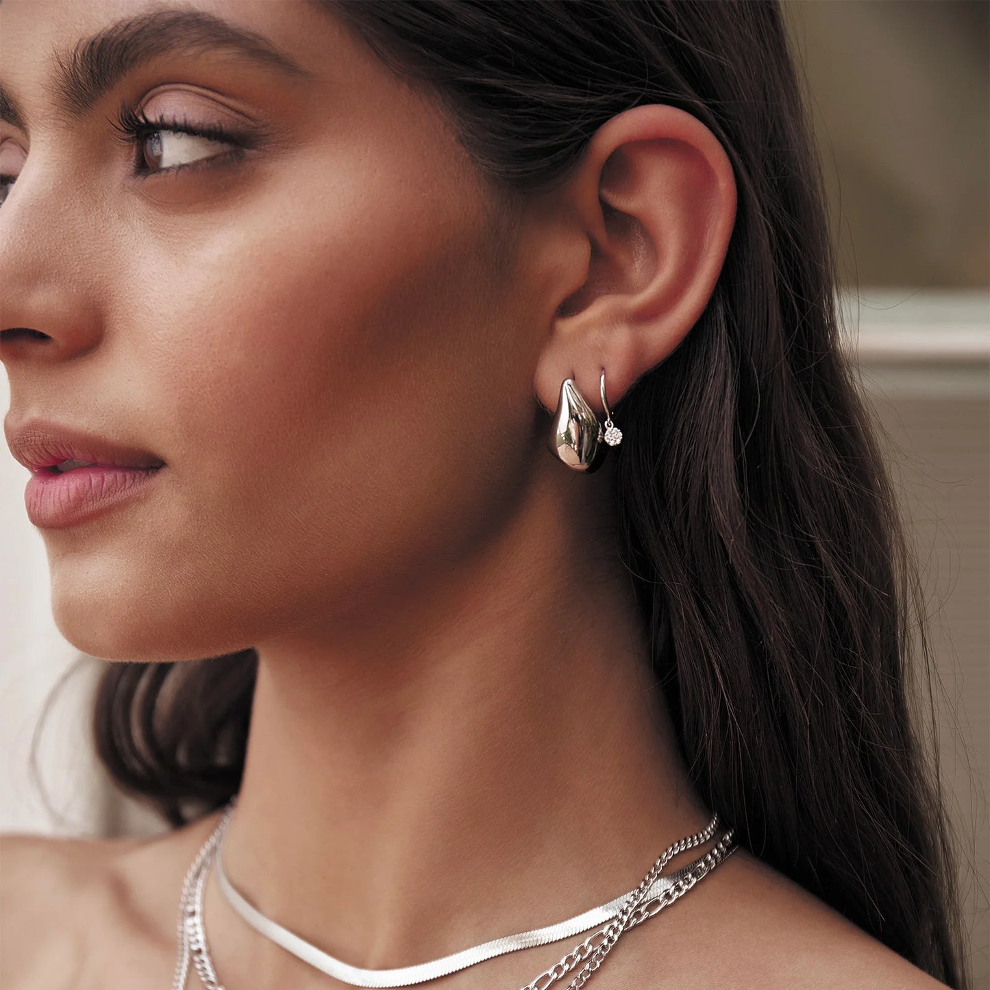 DELPHINE SILVER EARRINGS