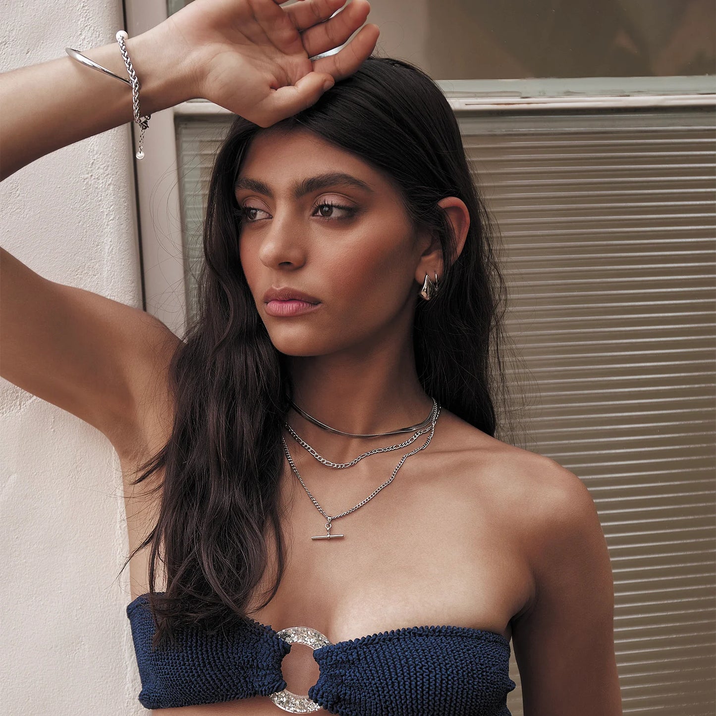 DELPHINE SILVER EARRINGS