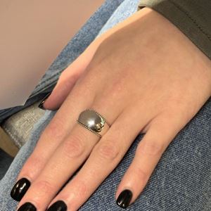 Bella - 925 Sterling Silver ring with edging