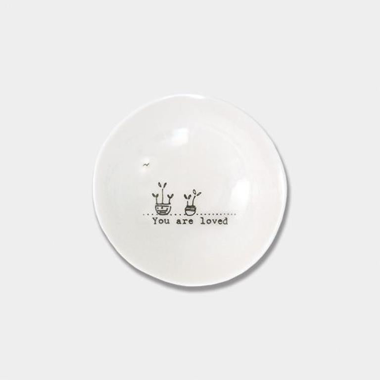 Wobbly Porcelain Bowl small - You are loved