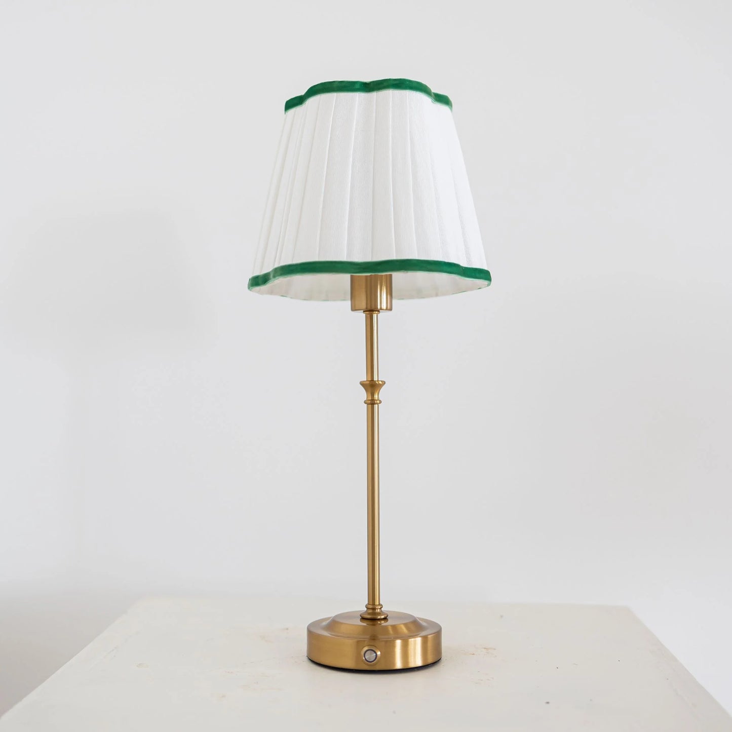 PRE ORDER Green Scallop Shade USB Table Lamp