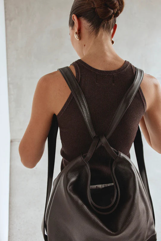 Bella Dark Chocolate 2-in-1 Convertible Backpack Tote