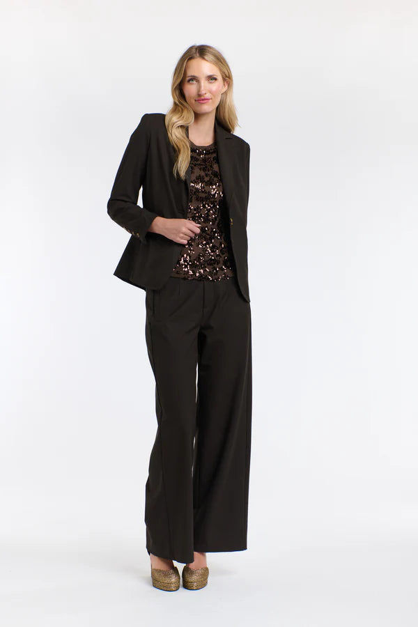 MIA WALLACE PANTS - CHOCOLATE