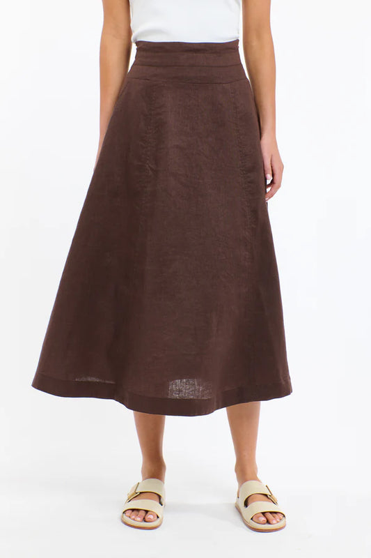 DAKOTA CHOCOLATE SKIRT