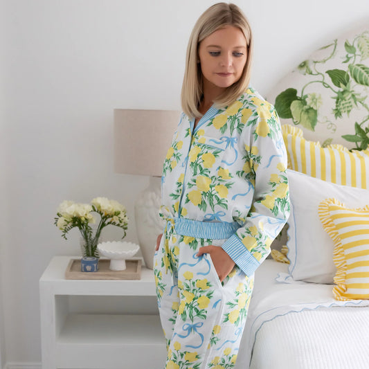 Bows and Roses Long Sleeve Pyjama Set