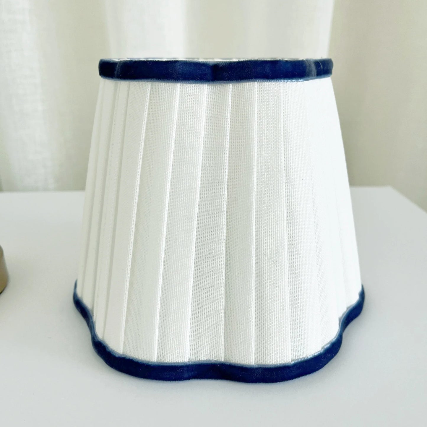PRE ORDER - Blue Scallop Shade USB Table Lamp