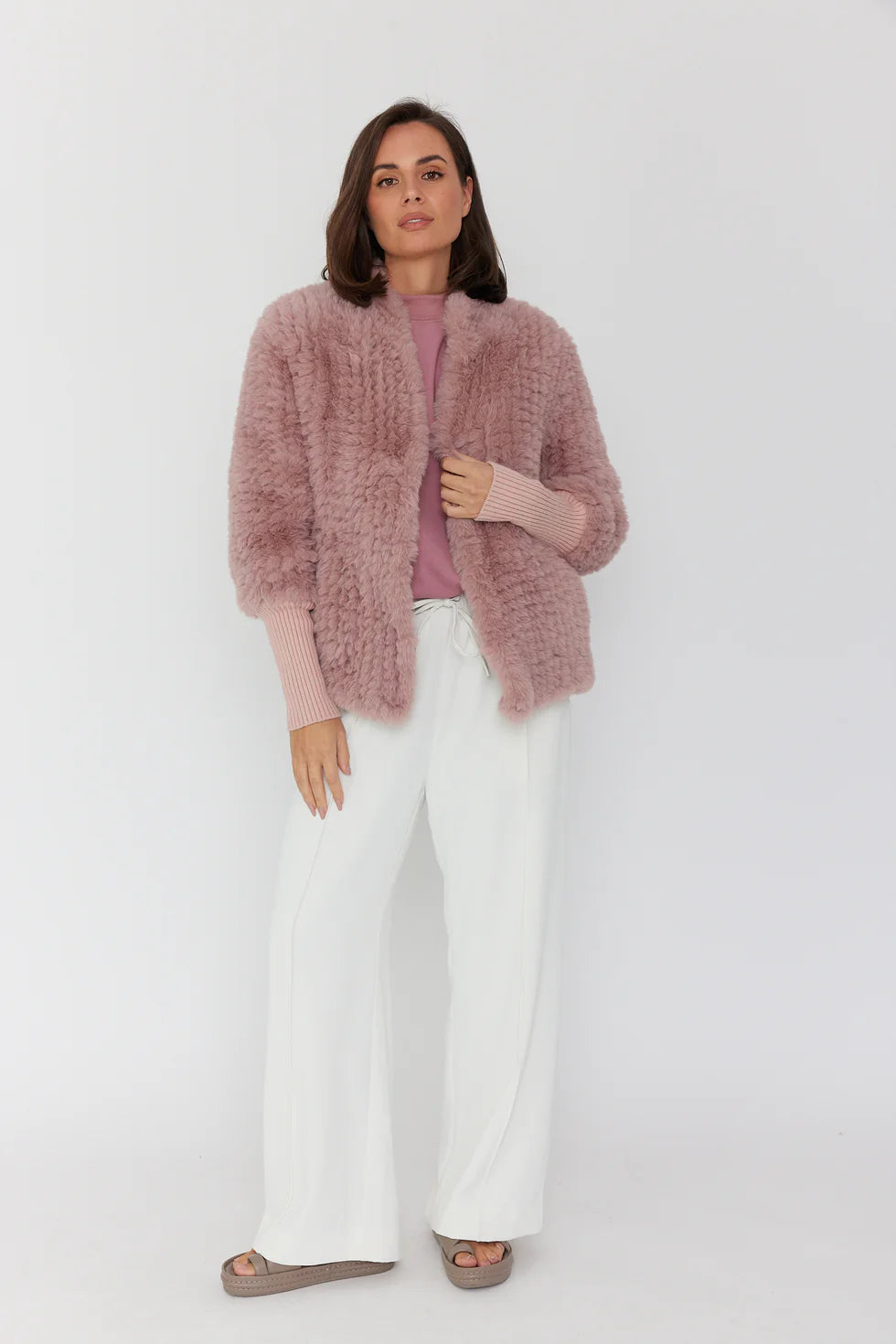 TETTO Faux Jacket Smokey Plum