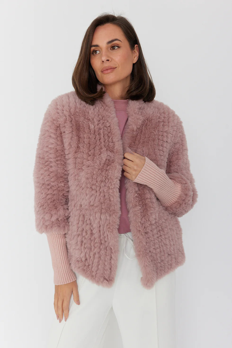 TETTO Faux Jacket Smokey Plum