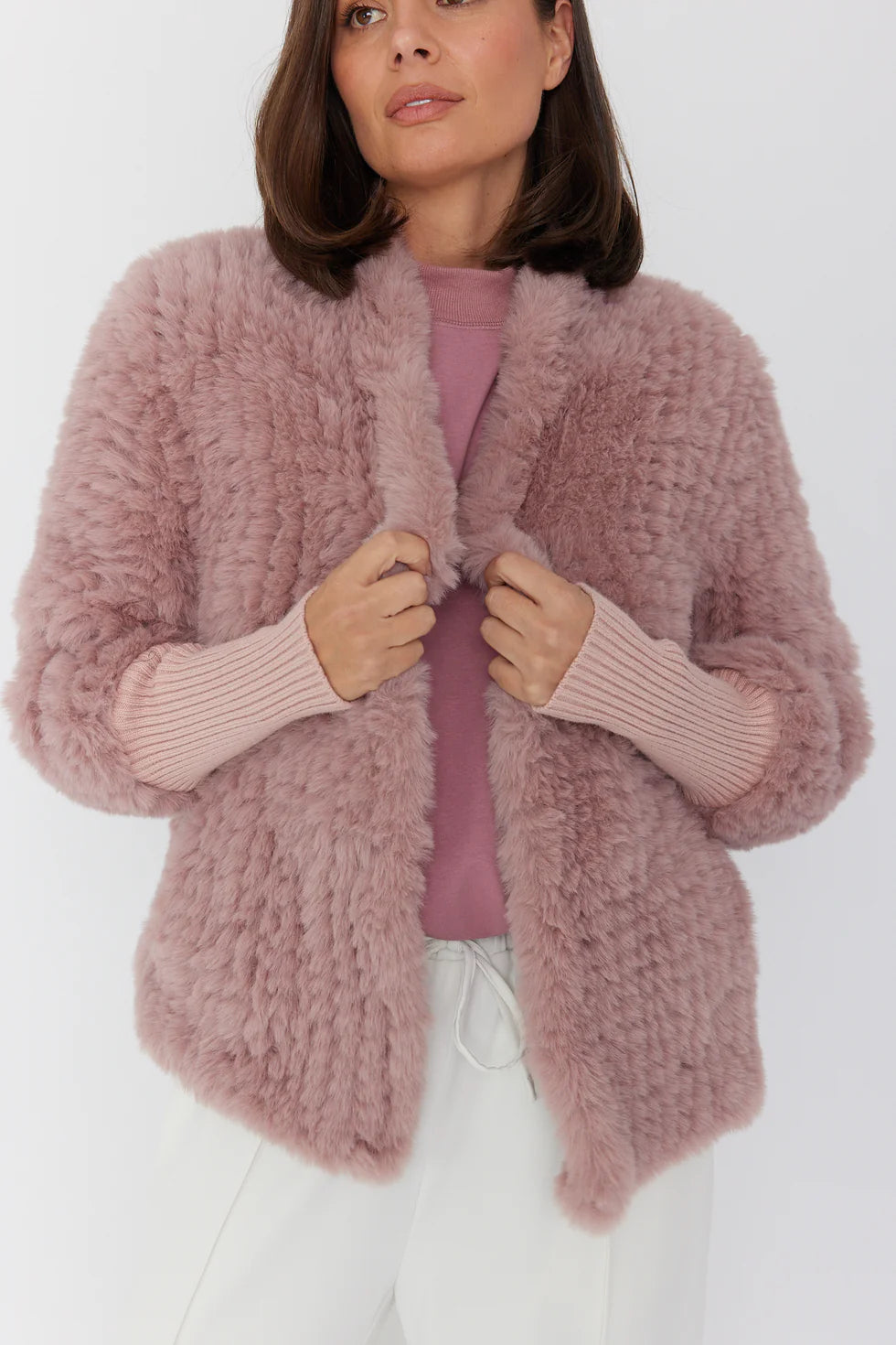 TETTO Faux Jacket Smokey Plum