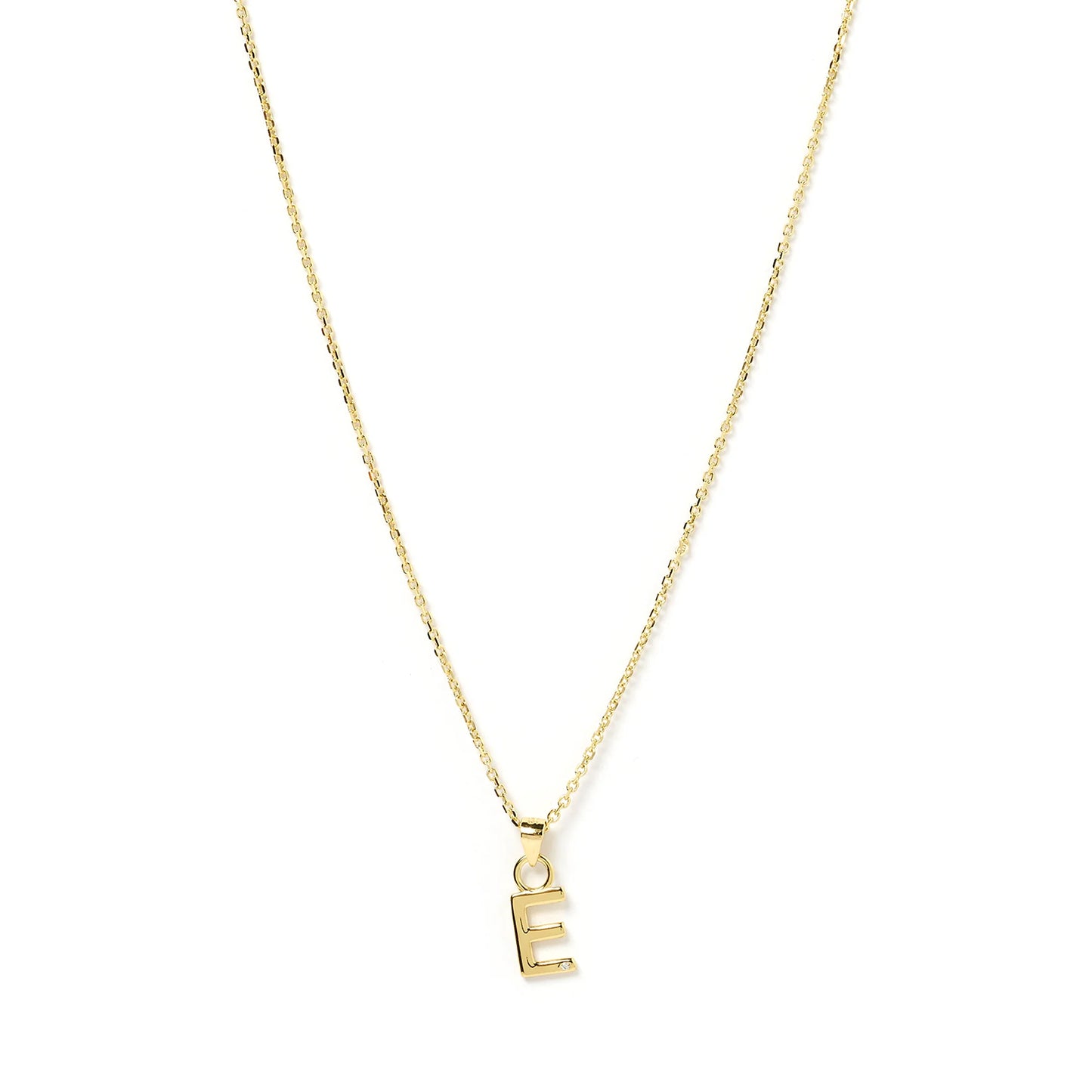 PRE ORDER - INITIAL GOLD CHARM NECKLACE - LETTER E