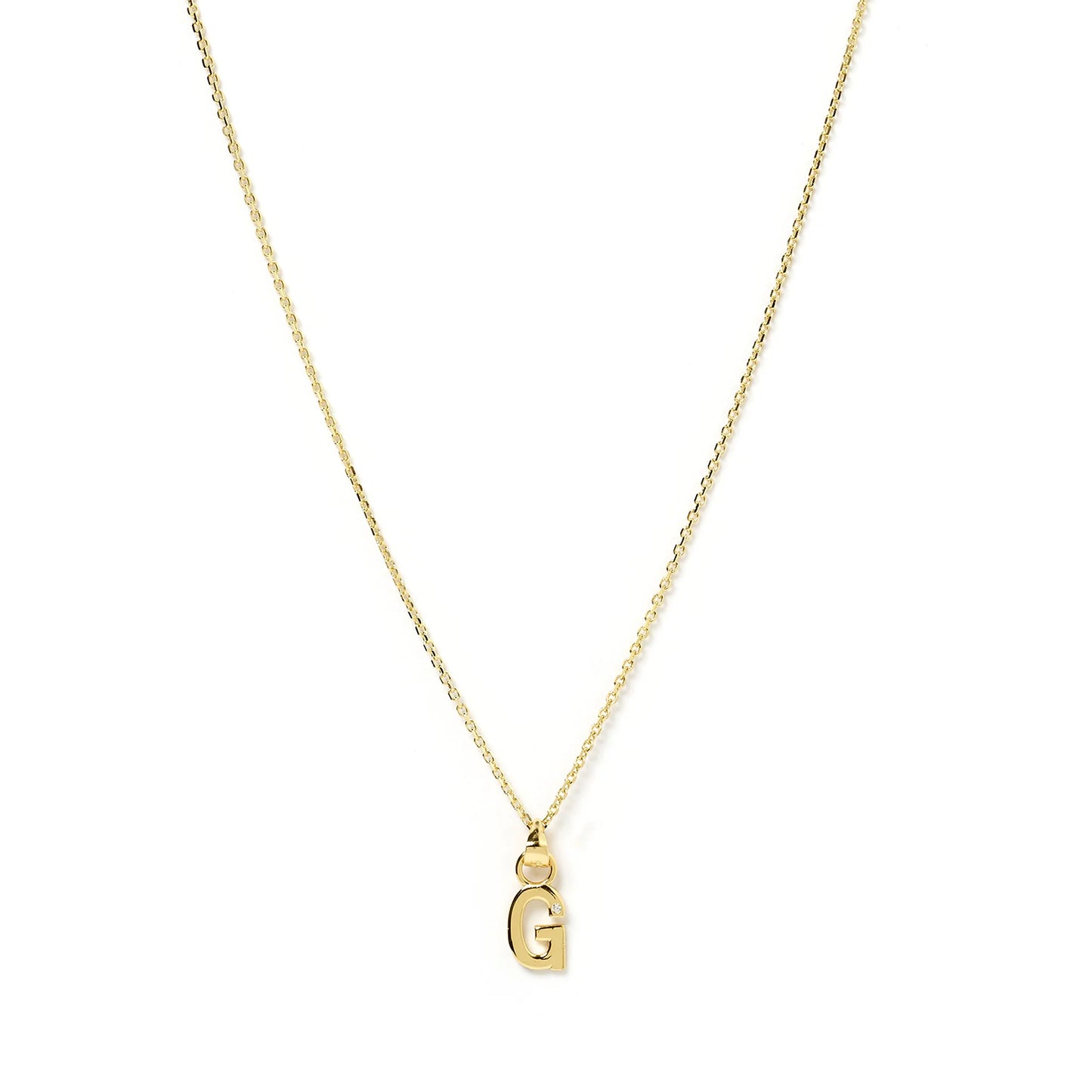 PRE ORDER - INITIAL GOLD CHARM NECKLACE - LETTER G