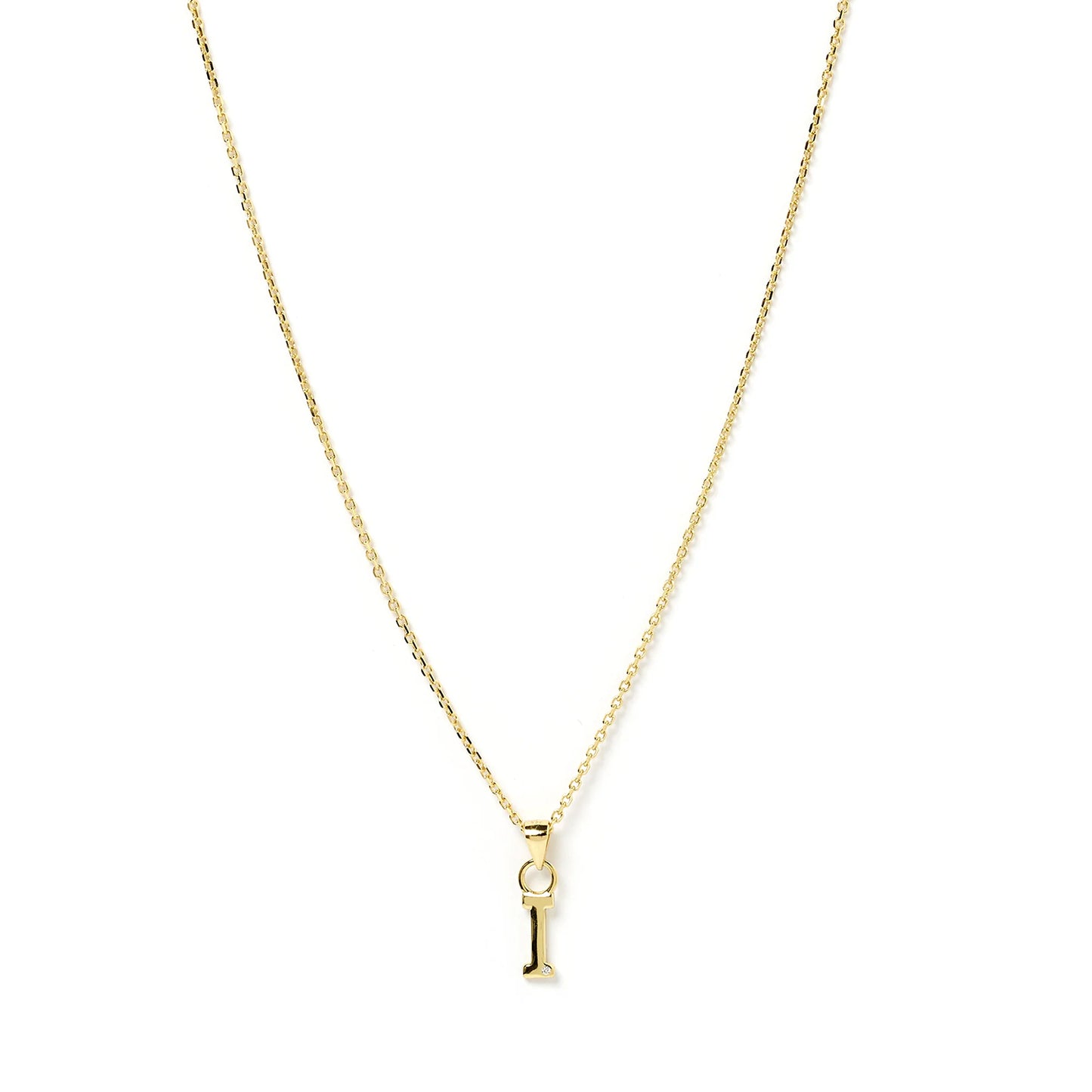 PRE ORDER - INITIAL GOLD CHARM NECKLACE - LETTER I