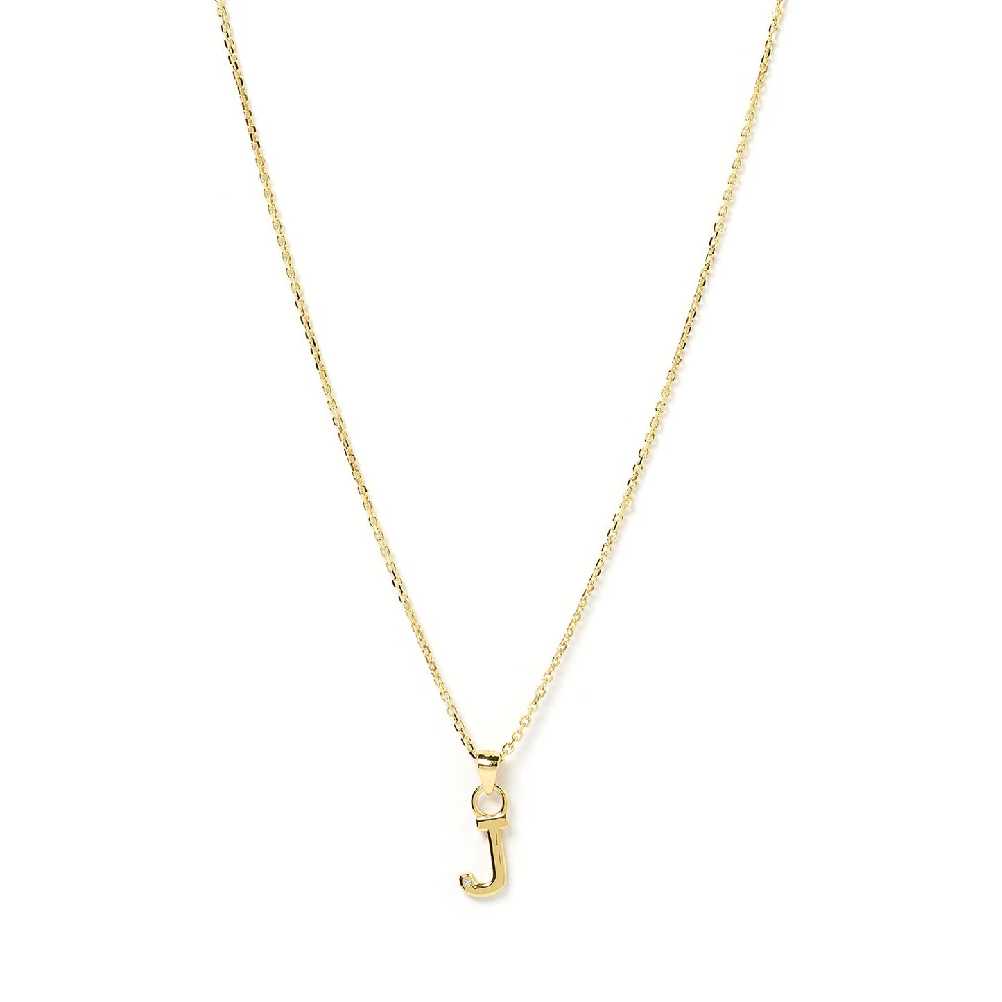 PRE ORDER - INITIAL GOLD CHARM NECKLACE - LETTER J