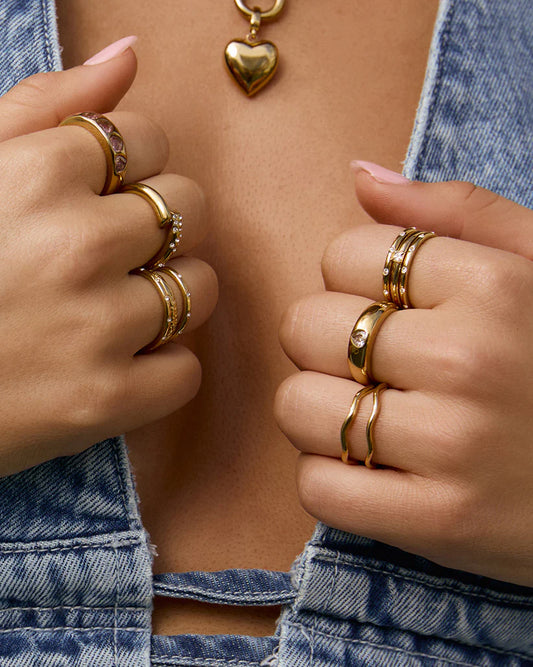 Inca Gold Stacking Ring