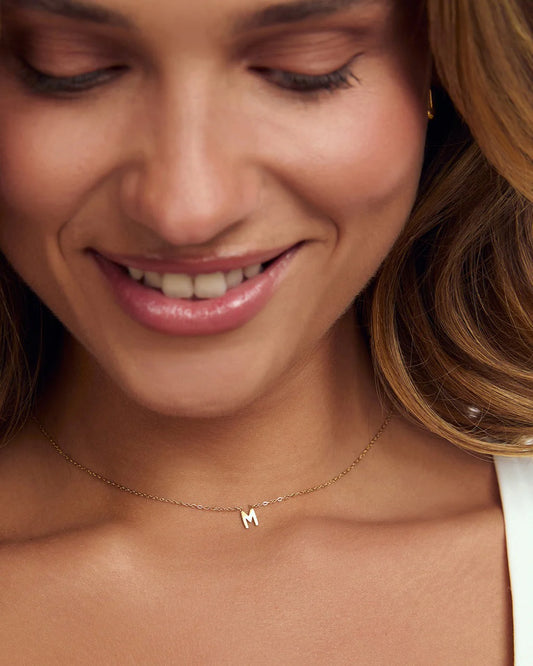 Mini Initial Gold Necklace