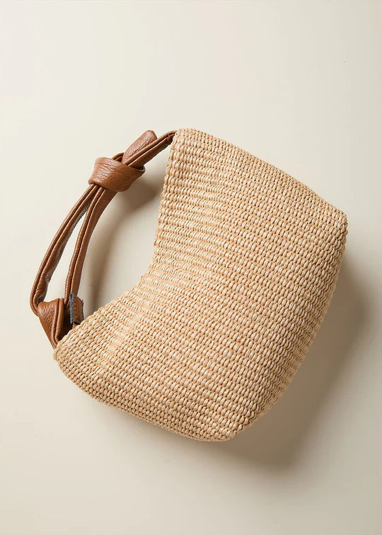 Jess Tan Raffia Pouch