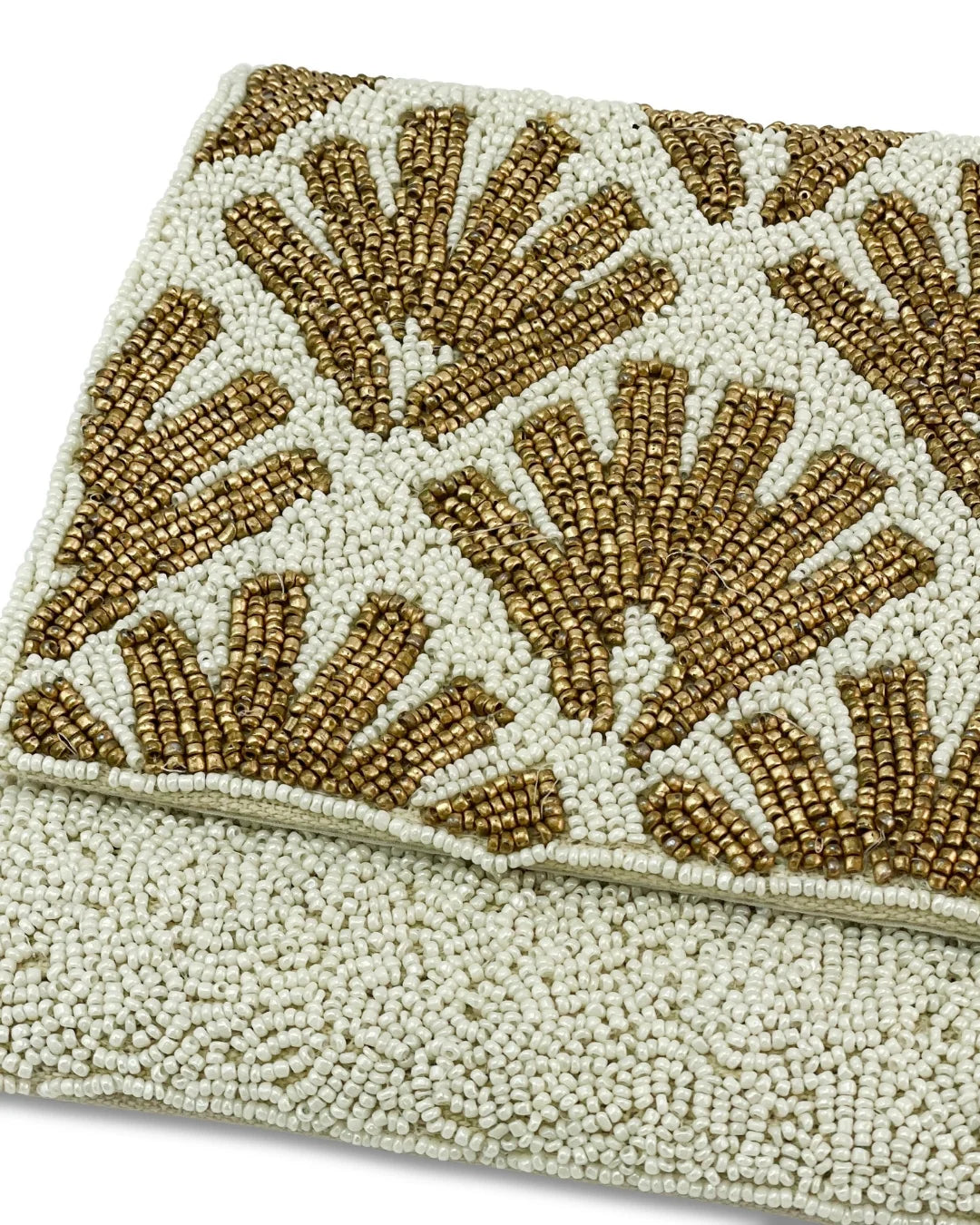 Brushed Gold Deco Clutch