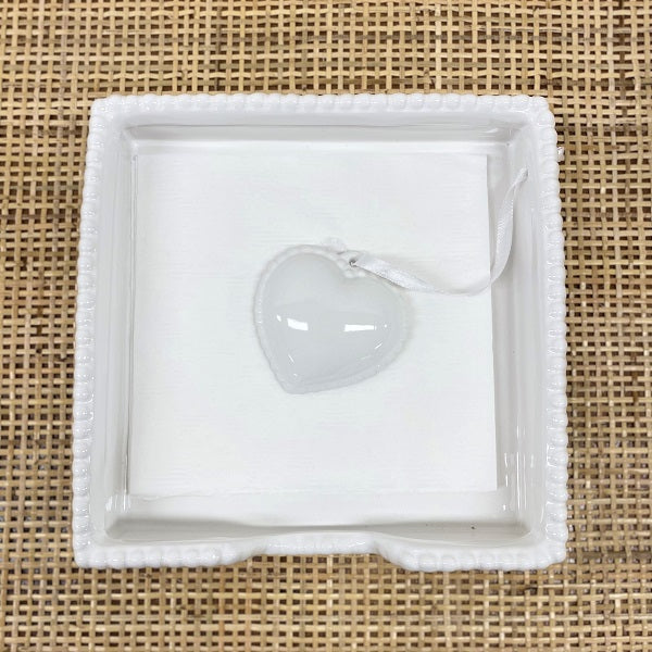 Ceramic Napkin Holder - Heart