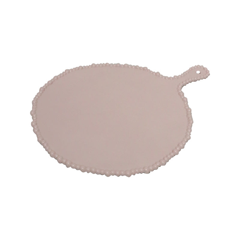 Pearl Platter Handle Round – French Pink