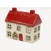 Alsace Tea Light Cottage Christmas Stone