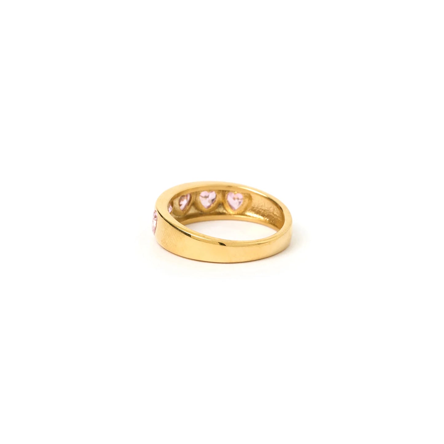 Jadore Gold Ring - Pink