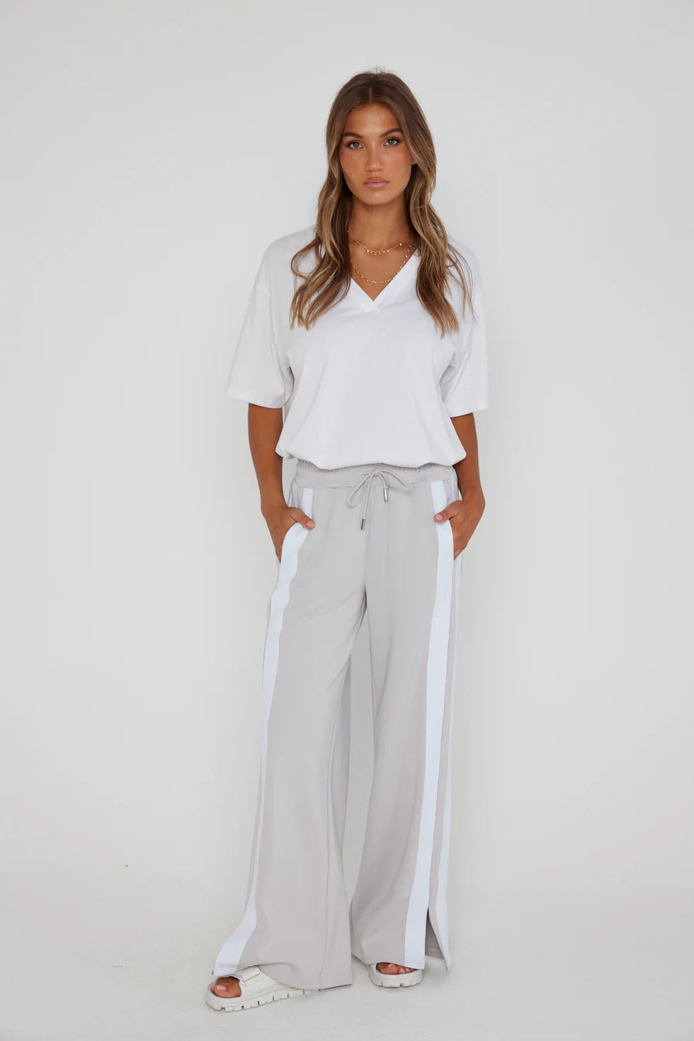 KINGSLEY Pants Light Grey
