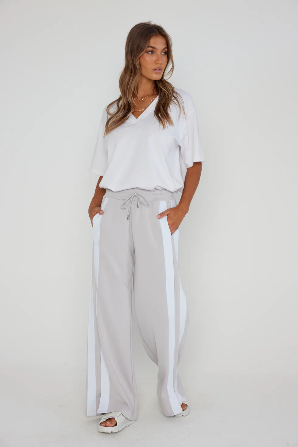 KINGSLEY Pants Light Grey