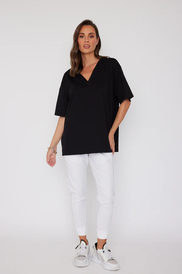 NIX V-Neck T-Shirt Black