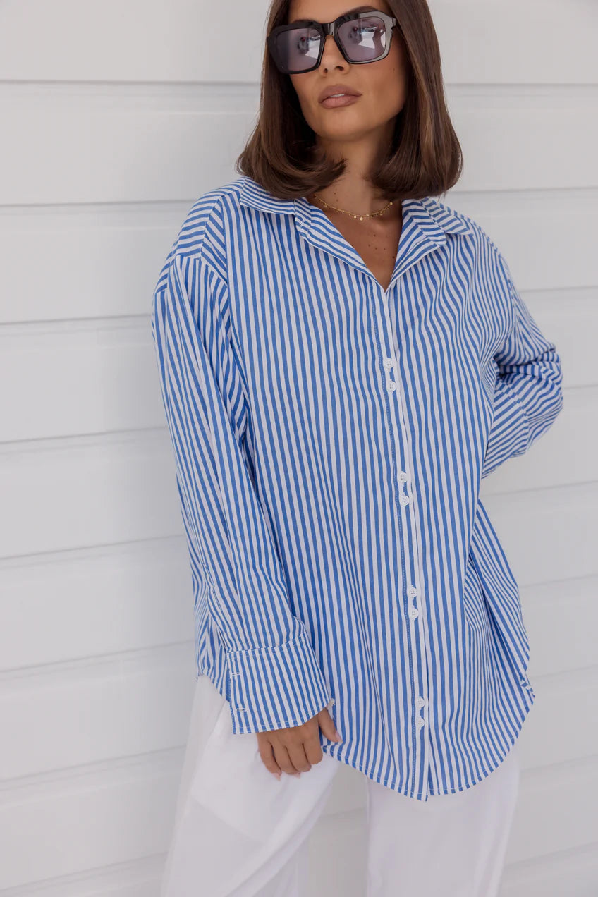 AUSTIN Shirt Blue Stripe