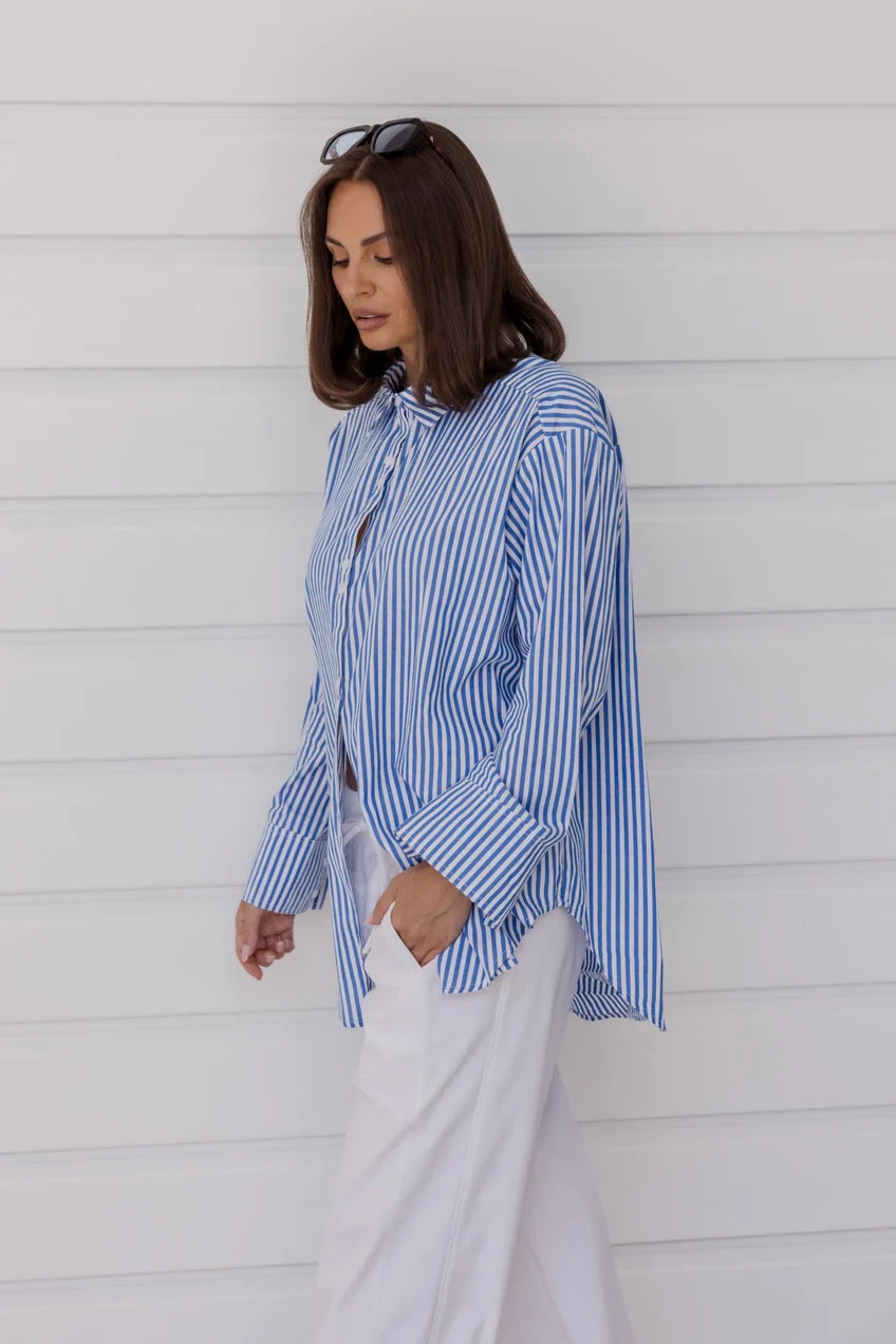AUSTIN Shirt Blue Stripe