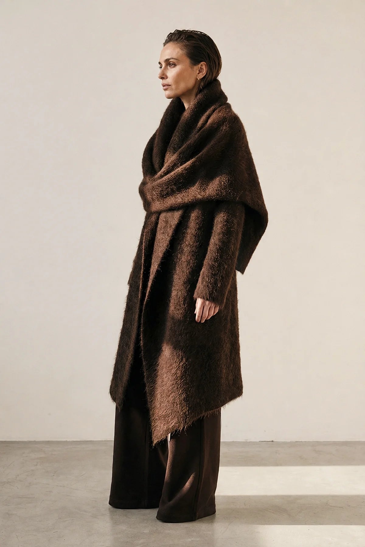 LOUNGE THE LABEL - Super Soft Cozy Relaxed Straight leg Pant Roatan Espresso