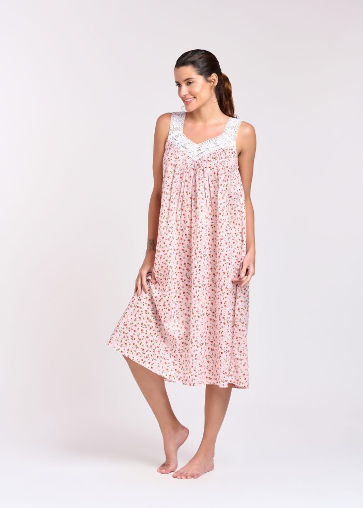 Arabella Nightie | V-Neck Laced