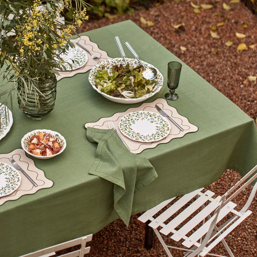 JETTY SPRUCE GREEN NAPKIN SET 4