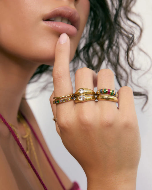Quinn Gold Ring - Multi