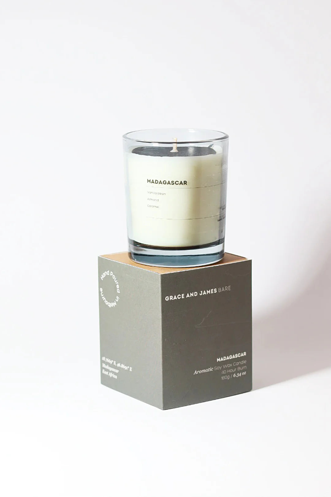 Madagascar | Vanilla Bean. Almond. Caramel 180g candle