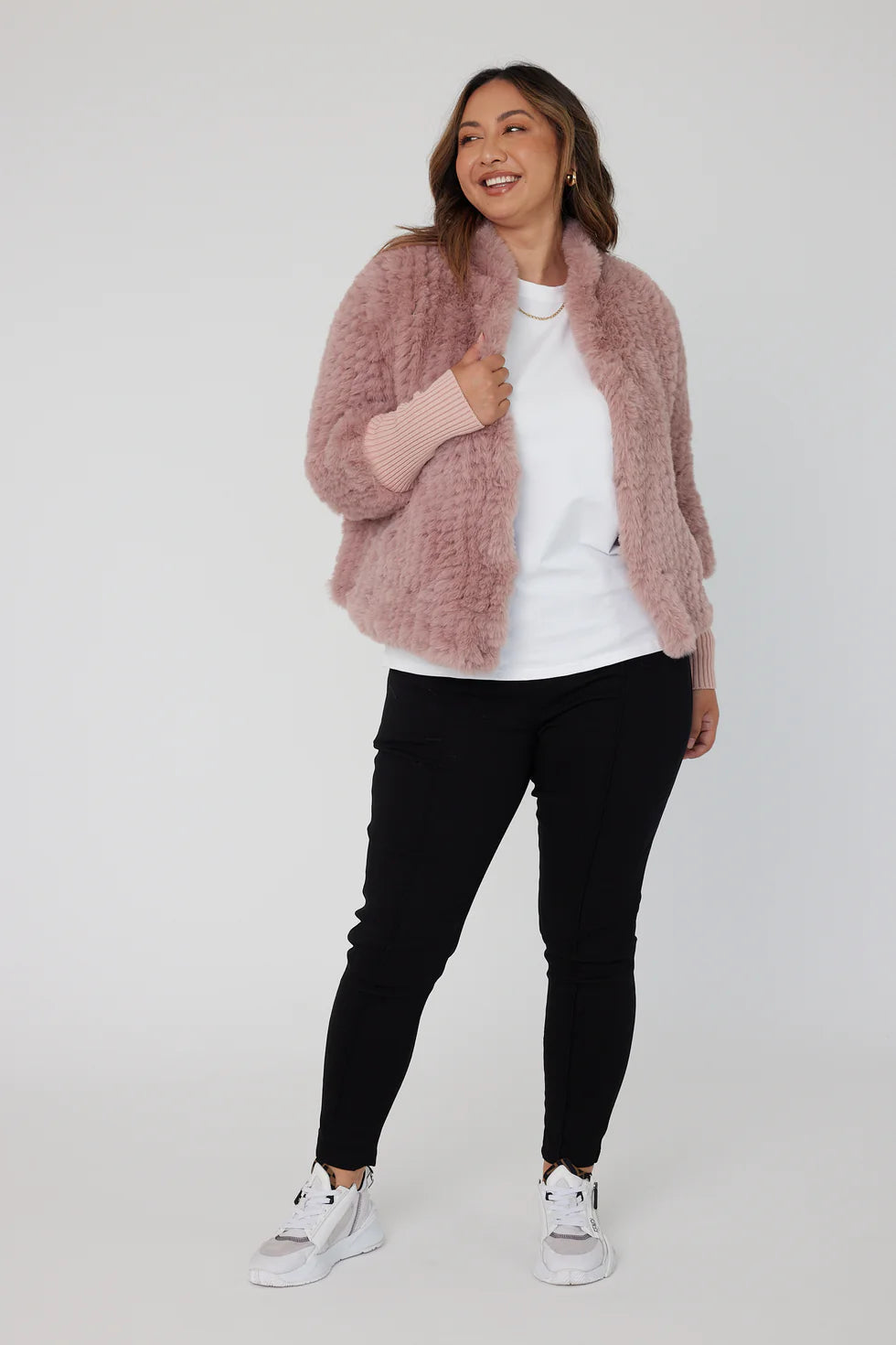 TETTO Faux Jacket Smokey Plum