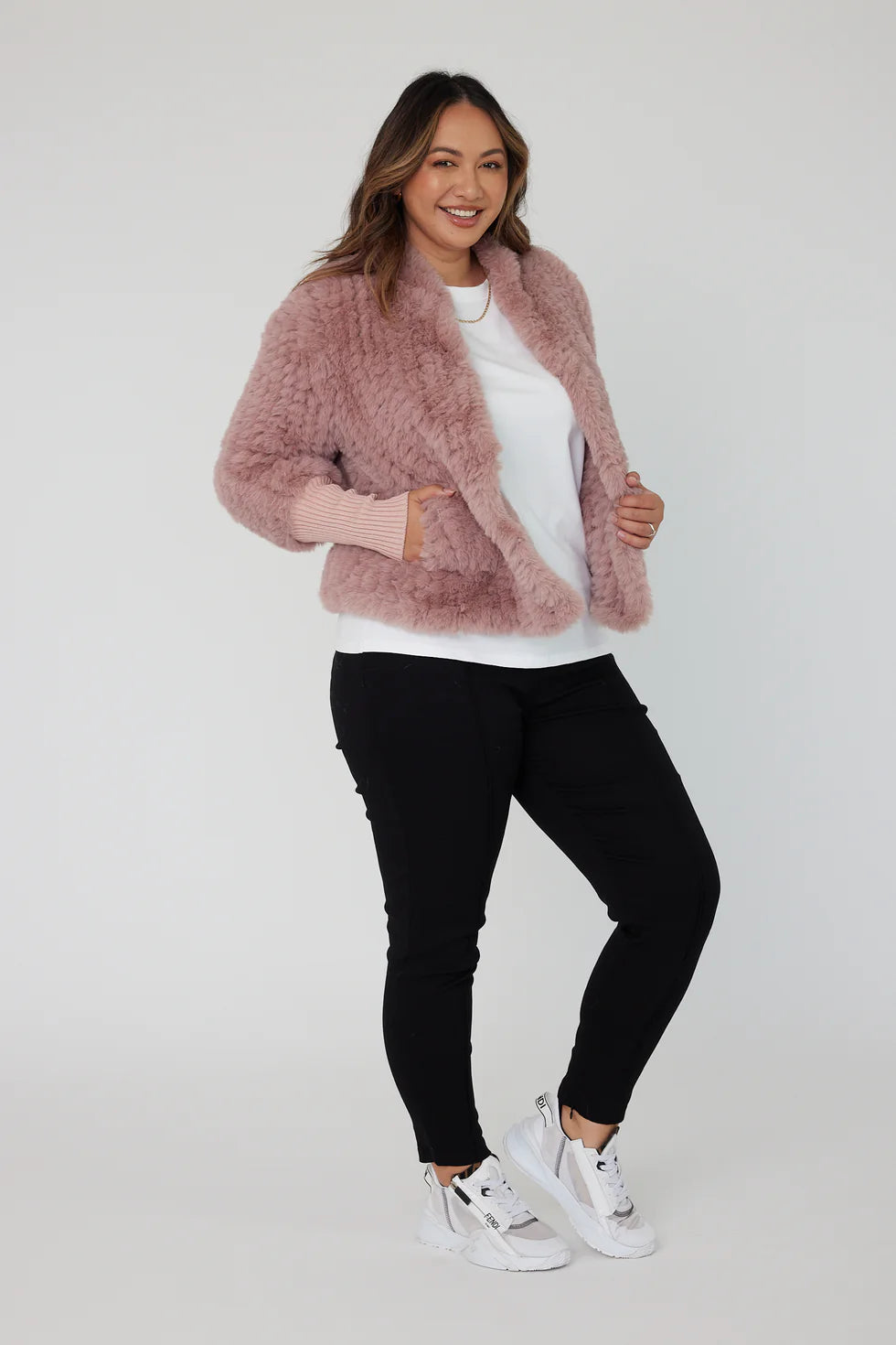 TETTO Faux Jacket Smokey Plum