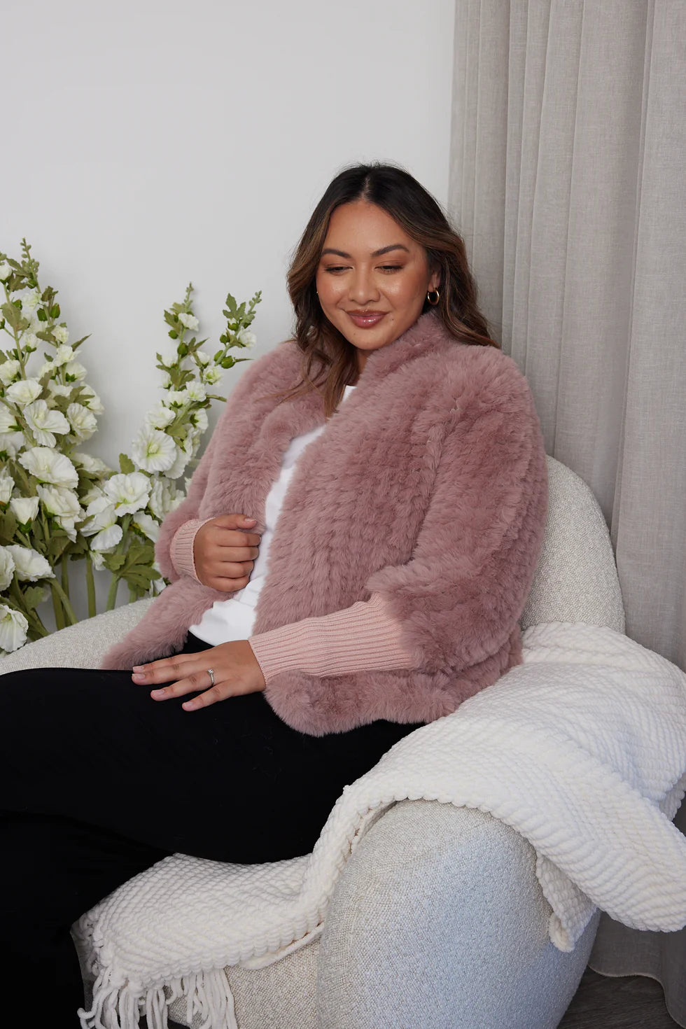TETTO Faux Jacket Smokey Plum