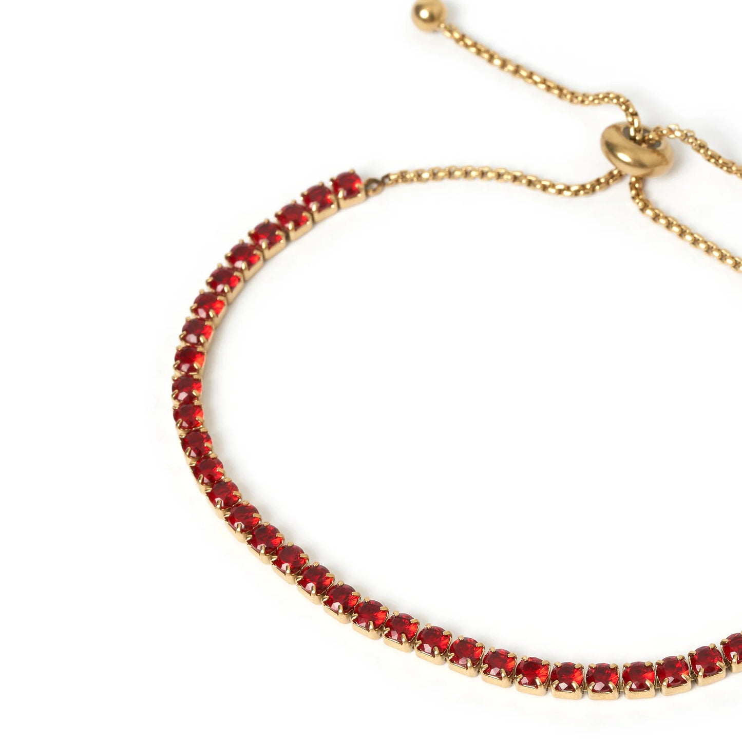 SPYRO GOLD BRACELET - GARNET