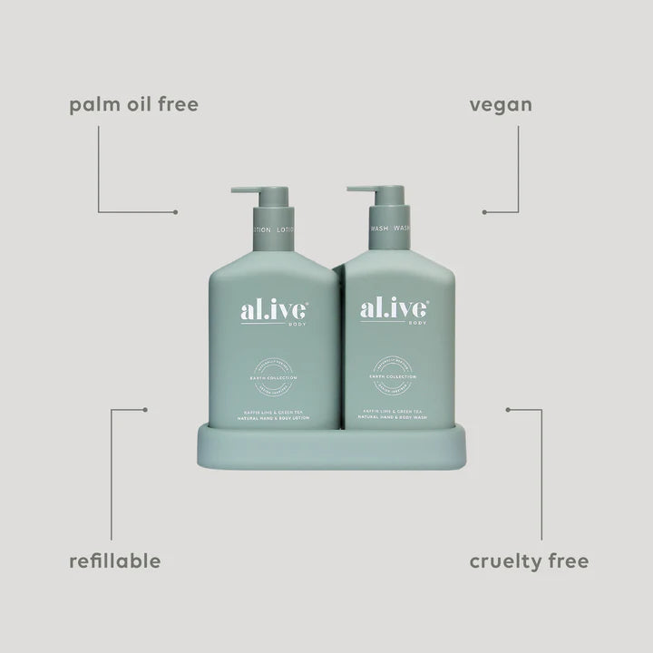 WASH & LOTION DUO - KAFFIR LIME & GREEN TEA