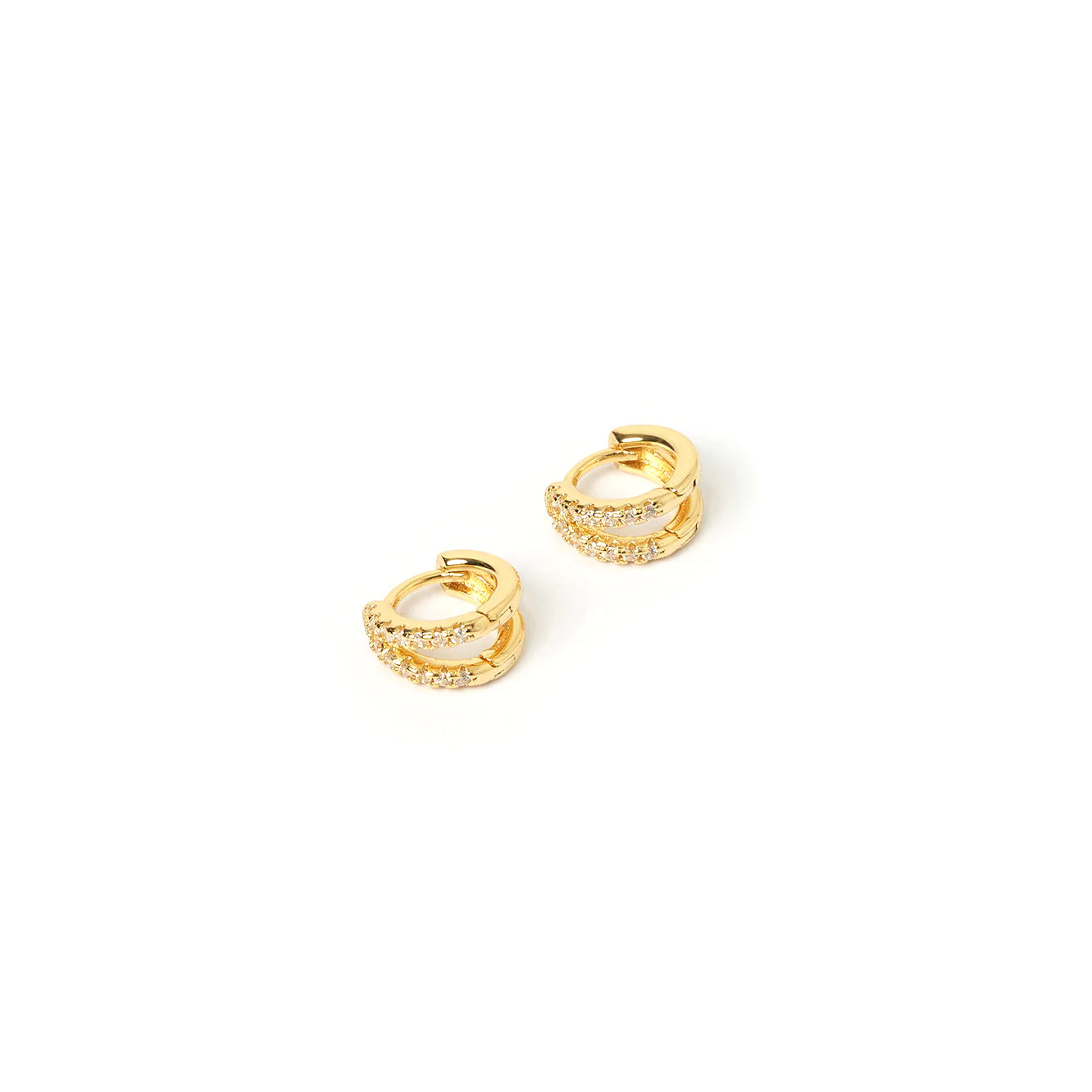 WINNIE GOLD HUGGIE EARRINGS - MINI