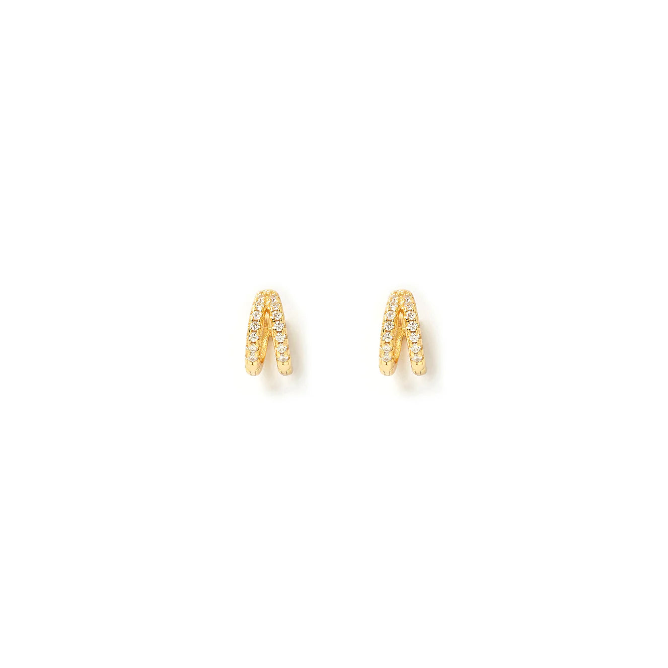 WINNIE GOLD HUGGIE EARRINGS - MINI