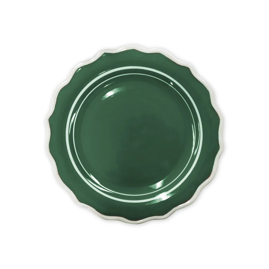 BELLE GREEN/WHITE HANDPAINTED SIDE