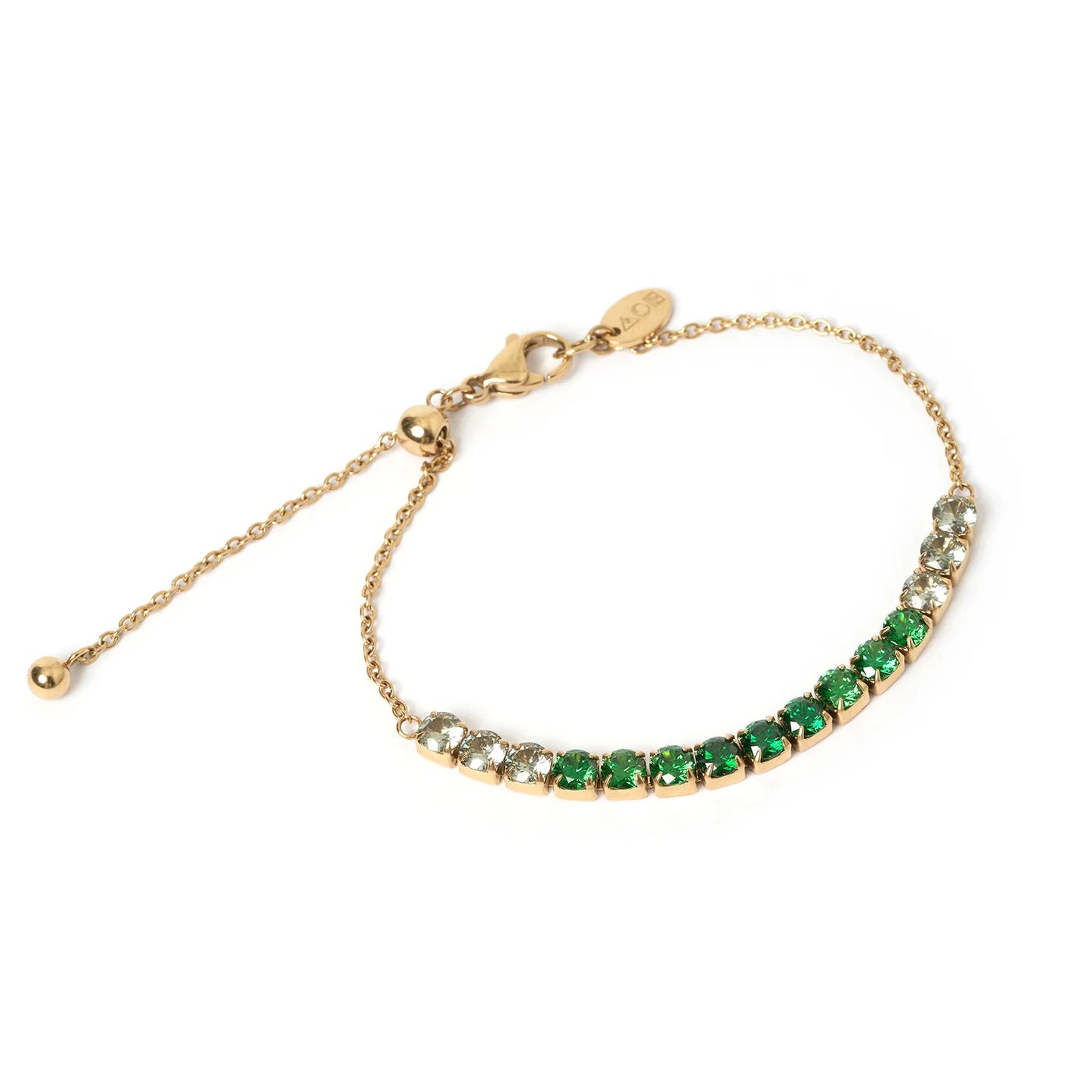 ZALIA GOLD BRACELET - EMERALD