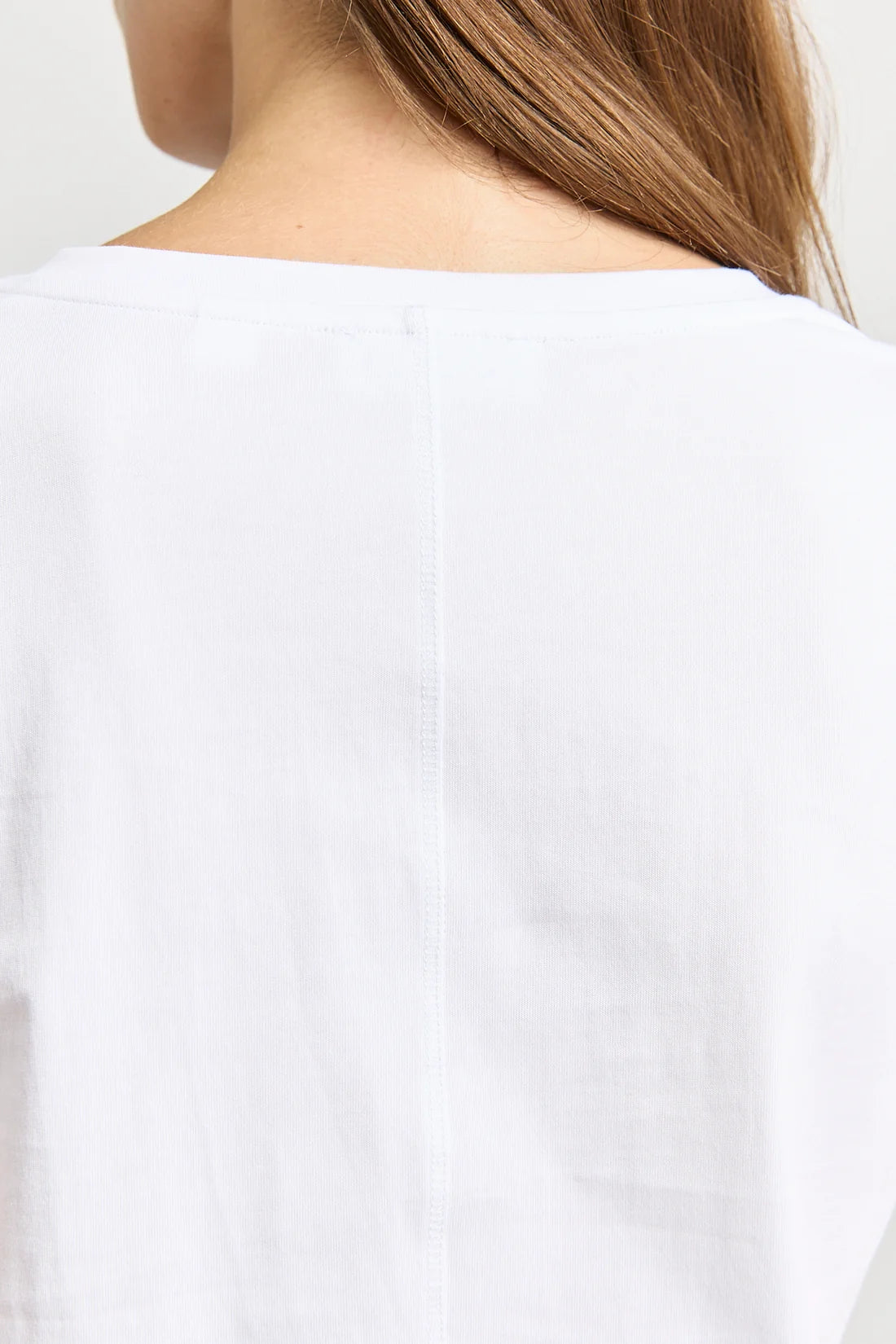 V-neck tee organic cotton - White