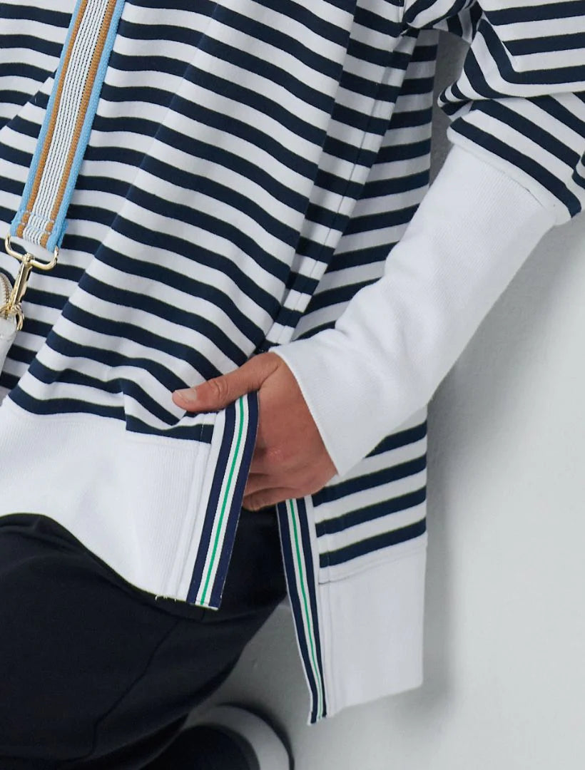 Claudia Striped Sweatshirt - Med/Large