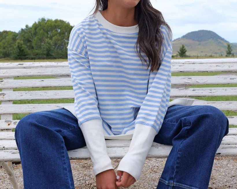 Claudia Striped Sweatshirt