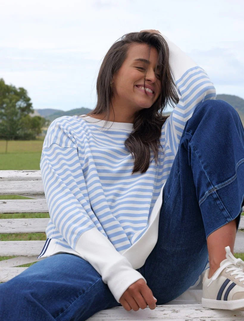 Claudia Striped Sweatshirt