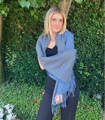 Scarf Two Tone -Blue/Grey