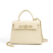 Anna Cowhide Bag - off white